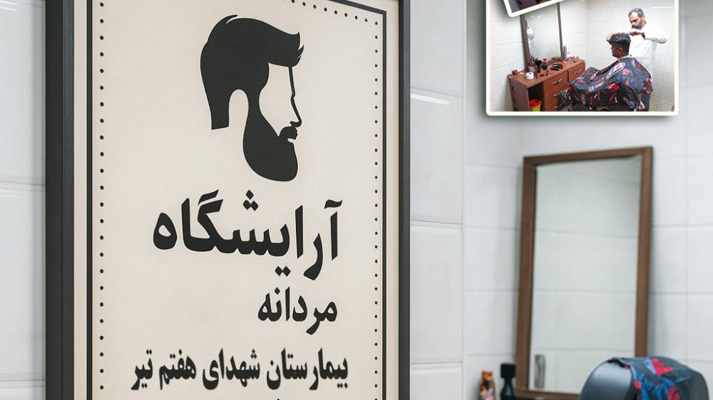 راه اندازی واحد آرایشگاه مردانه ویژه پرسنل بیمارستان شهدای هفتم تیر